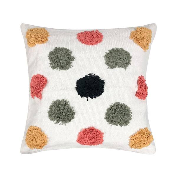 Harper Lane Grove Multi Color Tufted Throw Pillow 20 in. x 20 in.