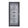 Grisham Naples 36 In. X 80 In. Black Full View Wrought Iron Security ...