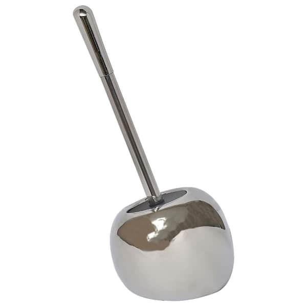 Bath Free Standing Toilet Bowl Brush and Holder PISE Chrome