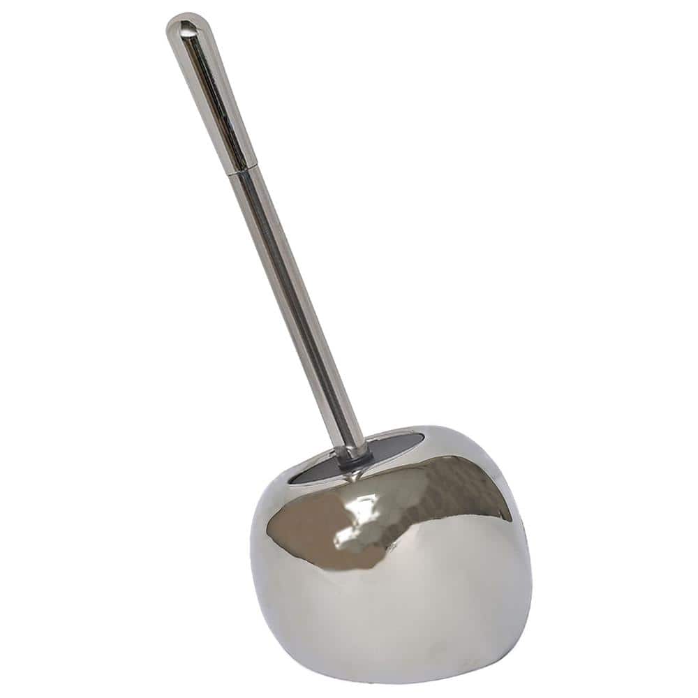 Bath Free Standing Toilet Bowl Chrome 6631102 Brush and PISE Holder - Home Depot The