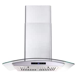 30 in. 700 CFM Smart Ducted Insert Under Cabinet Range Hood in Silver with Removable Baffle Filters in Stainless Steel