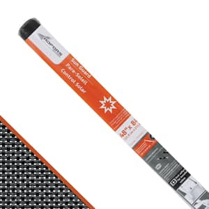 48 in. x 84 in. Charcoal Fiberglass Sun Guard 90 Solar Screen Roll for Windows and Door