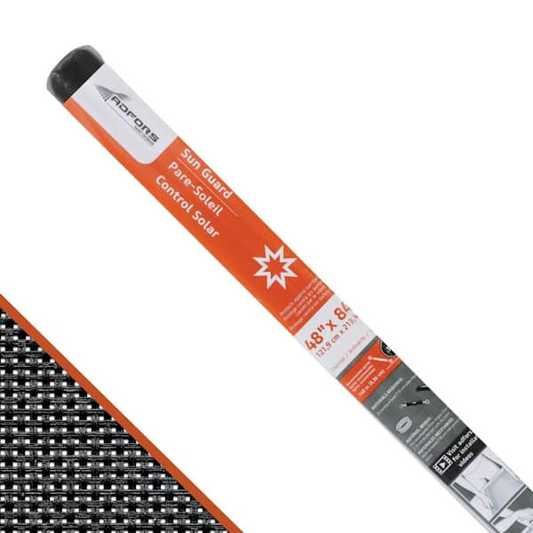 48 in. x 84 in. Charcoal Fiberglass Sun Guard 90 Solar Screen Roll for Windows and Door