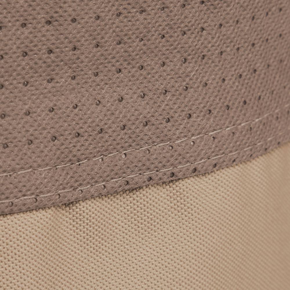 Close-up of the double-stitched seams and fabric texture.