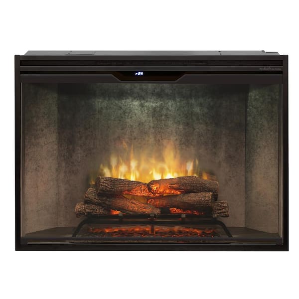 Dimplex Revillusion 42 in. Built-In Electric Fireplace Insert with Front Glass and Plug Kit