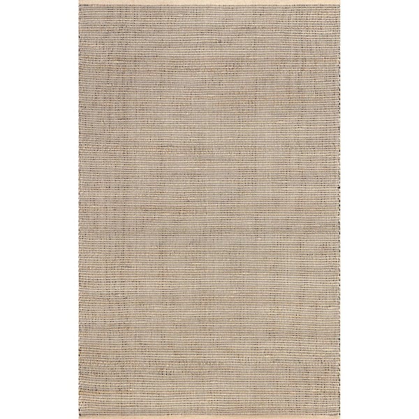 nuLOOM Roimata Casual Cotton Blend Natural 8 ft. x 10 ft. Area Rug