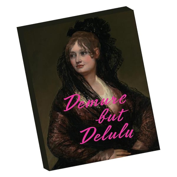 VENICE BEACH Collections Demure But Delulu by Grotto Studios 1-Piece Unframed Graphic Print People Poster Art Print 20 in. x 16 in.