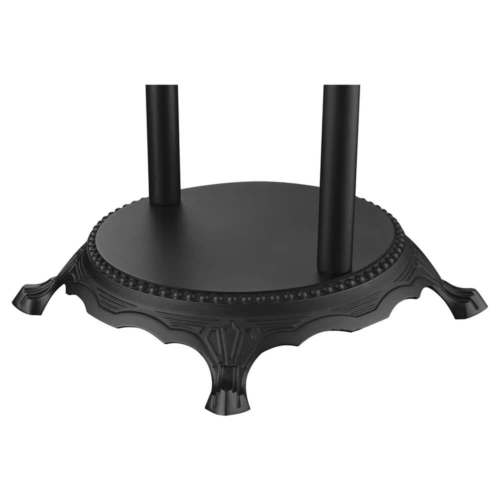 Matte Black Freestanding Clawfoot Tub Faucet with Hand Shower