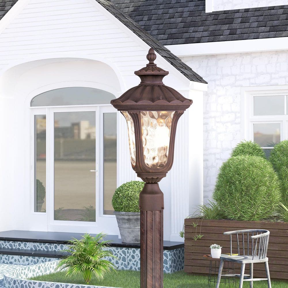 Whitingham 3-Light Imperial Bronze Cast Aluminum Hardwired Outdoor Waterproof Post Light price history on PriceWatchPro