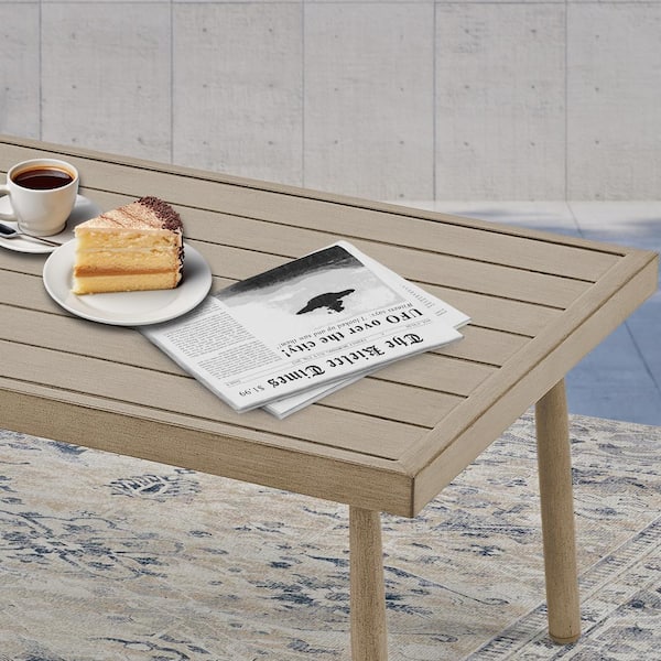 EGEIROSLIFE 4-Piece Aluminum Patio Conversation Set with 2