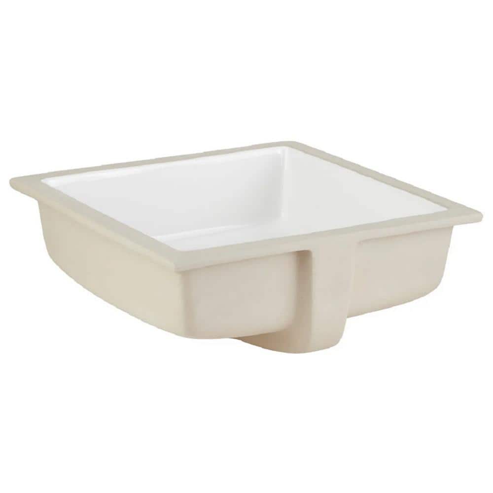 SIGNATURE HARDWARE Destin 16.25 in. Corner Bathroom Sink in White