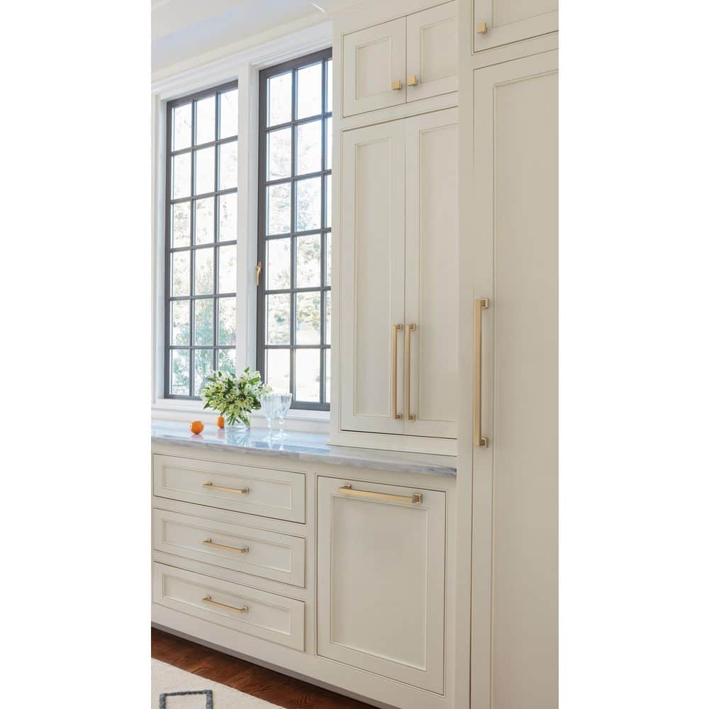 5pk Lintel 8-13/16 in. (224mm) Center-to-Center Champagne Bronze Bar Cabinet Pull