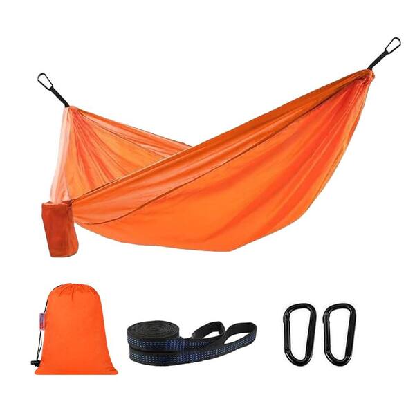 106 in. x 55 in. Camping Hammock with Tree Straps, 660 lb
