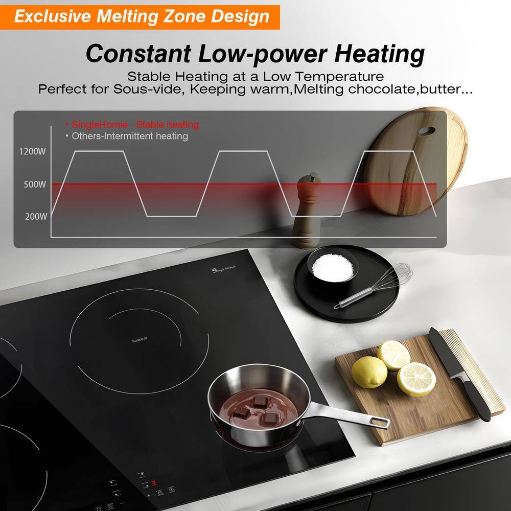30-Inch Black Ceramic Electric Cooktop with Touch Control