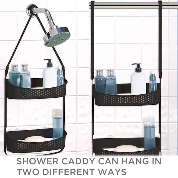Bath Bliss 2 Way Convertible Shower Caddy - White