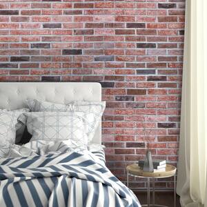 Red Noble 10.5 in. x 28 in. Textured Clay Brick Look Floor and Wall Mosaic Tile (8.7 sq. ft./Case)