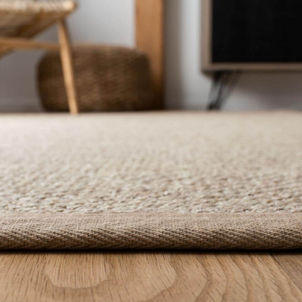 Sleek Marble & Linen 24" Hand-Knotted Rectangular Rug