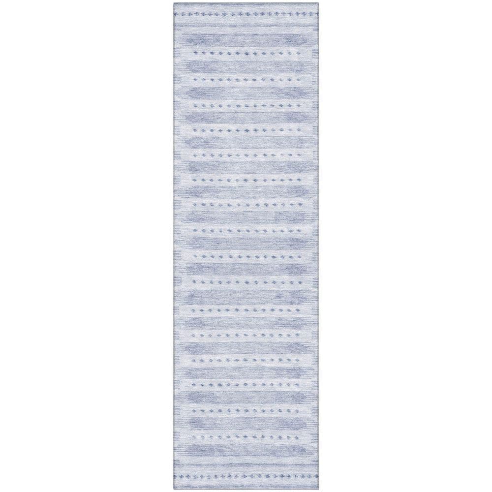 Mayfield Premium Machine Washable Abstract AMF1917 Blue 2 ft. x 7 ft. Runner Rug price history on PriceWatchPro