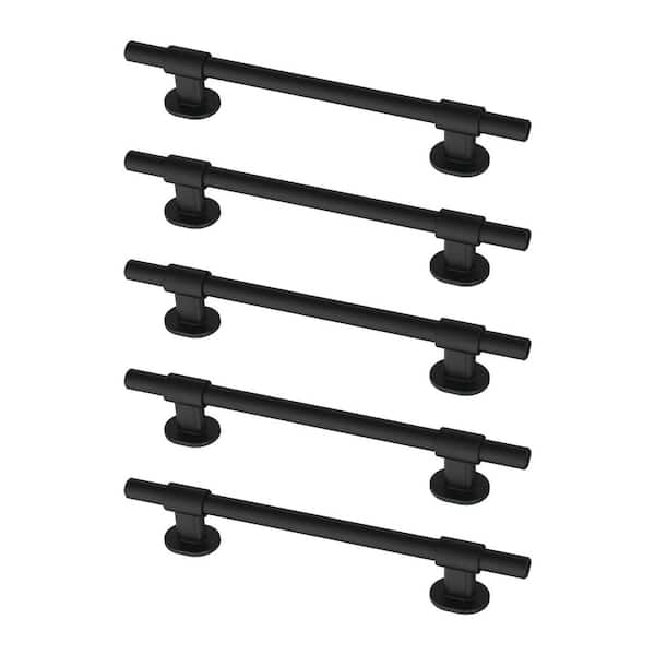 Franklin Brass - 5-Pack Bar Adjusta-Pull Adjustable 1-3/8 to 5-6/15 (35-160 mm) Classic Matte Black Cabinet Drawer Pulls