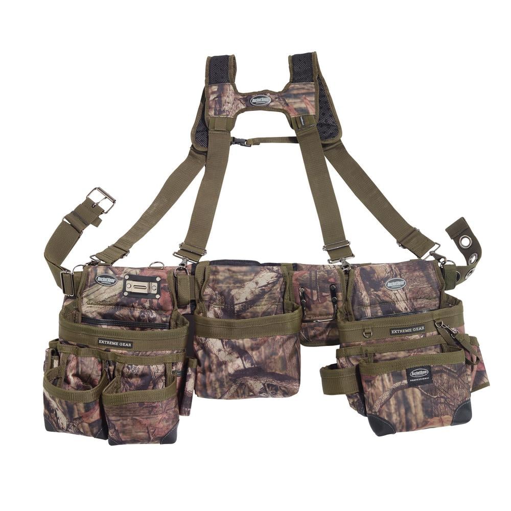 UPC 721415551900 product image for 3-Bag Suspension Rig Work Tool Belt with Suspenders in Mossy Oak Infinity Camo | upcitemdb.com