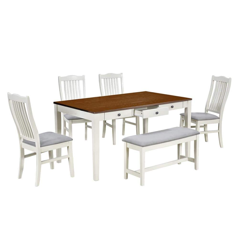 Casement white solid on sale surface dining table