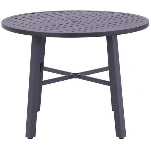 Crawford & Burke Nusa 42 in. Round Slat Top Outdoor Dining Table