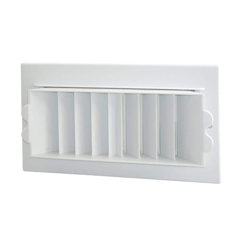 8 in. x 4 in. Plastic 2-Way Sidewall Register