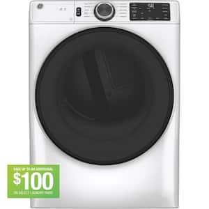 7.8 cu.ft. Smart Front Load Gas Dryer in White with Sanitize Cycle, ENERGY STAR