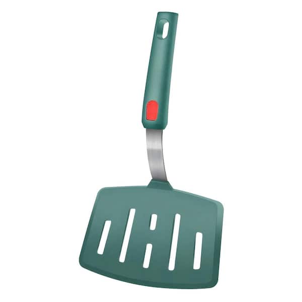 Gray Black Silicone Heat Resistant Slotted Spatula Turner for Nonstick Cookware Omelette Pancake Fish 1 Piece