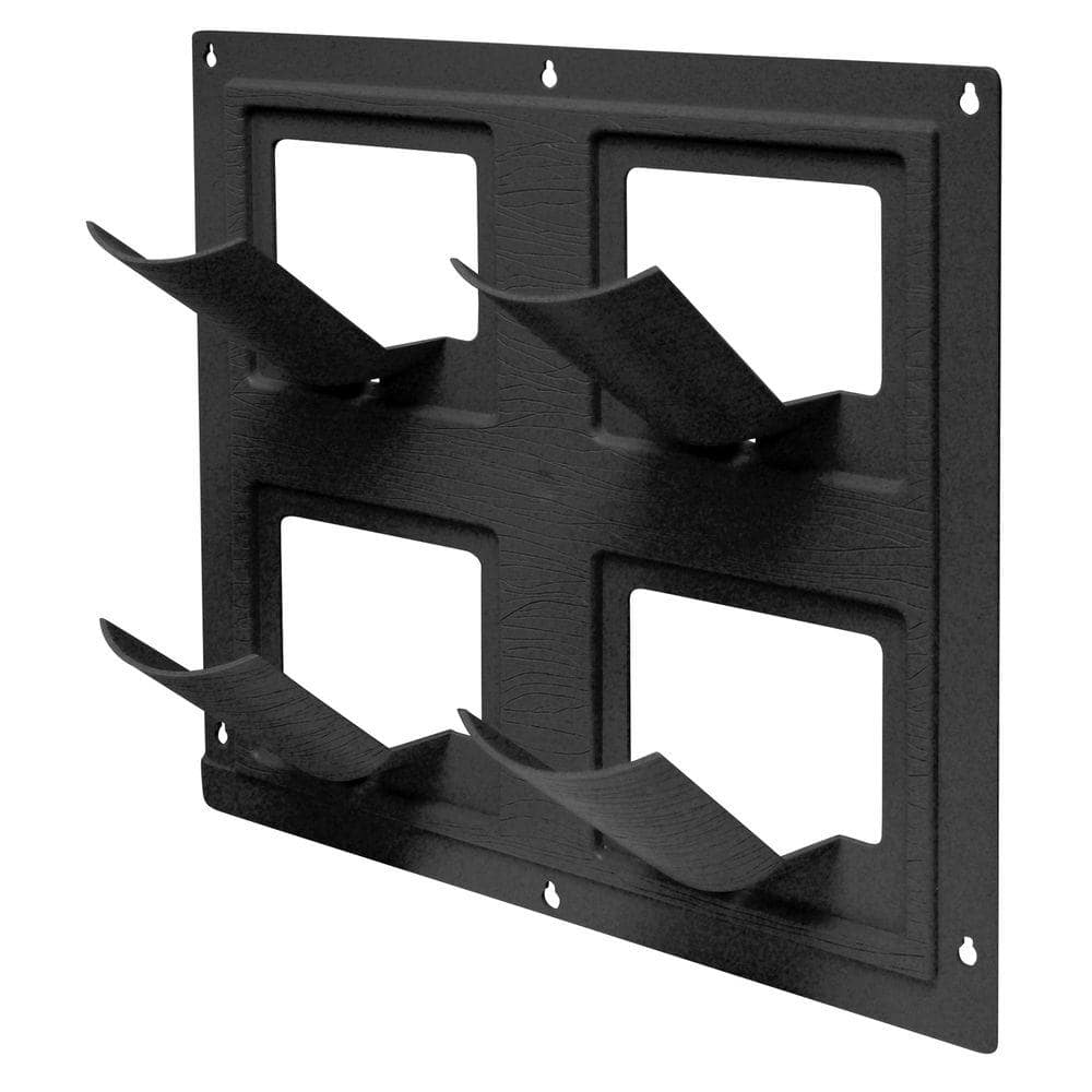 Large Black Polyethylene Wall Planter with Drainage Holes