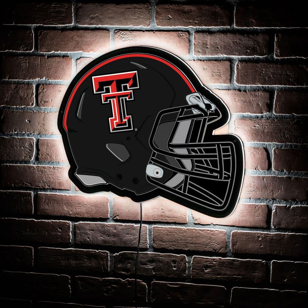 Evergreen Texas Tech University Helmet 19 in. x 15 in. Plug-in LED