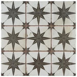 Harmonia Kings Star Nero 4 in. x 13 in. Ceramic Floor and Wall Take Home Tile Sample