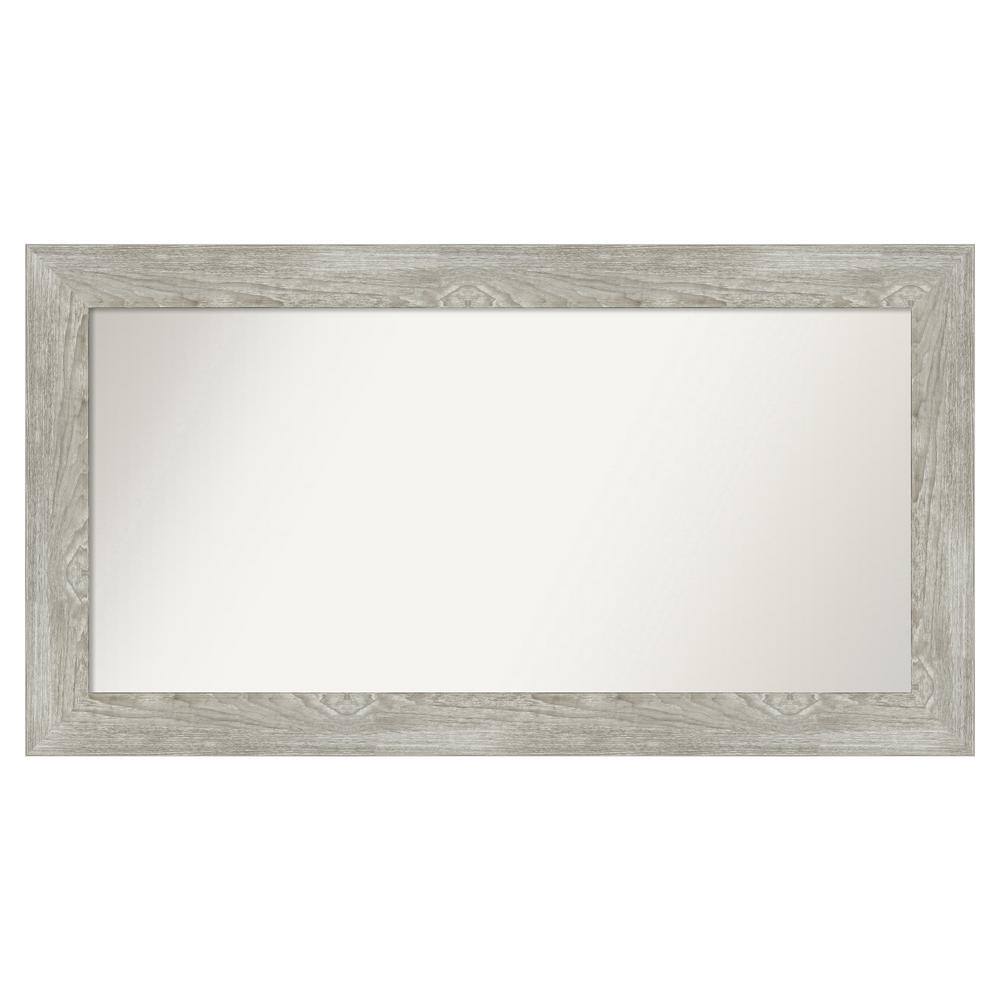 Amanti Art Dove Greywash 48 in. x 26 in. Custom Non-Beveled Distressed Recyled Polystyrene ...