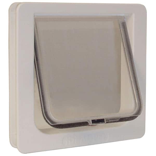 Ideal Pet Products 6.25 in. x 6.25 in. Small Cat Flap Cat Door with Plastic Frame And Rigid Flap