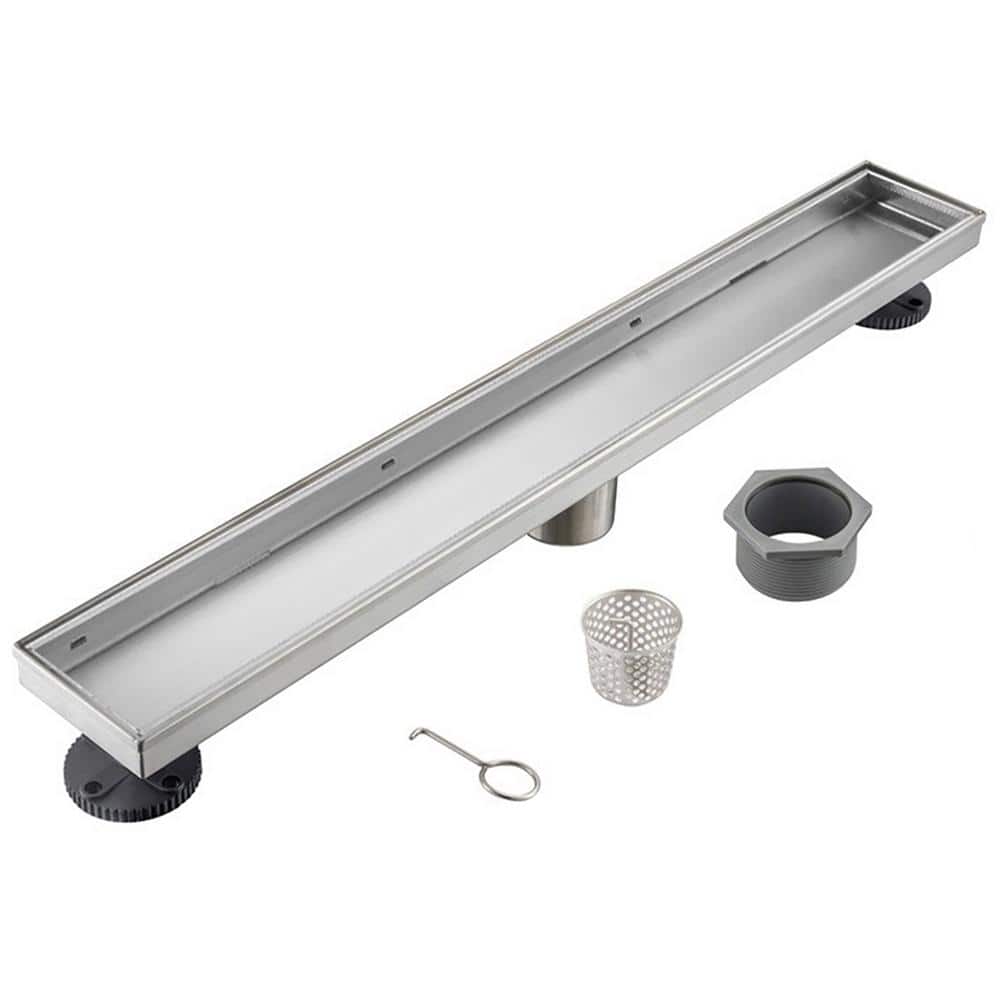 32 in. Linear Stainless Steel Shower Drain - Tile Insert price history on PriceWatchPro