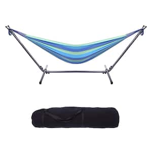 103 in. Hammock Bed with Stand in Blue