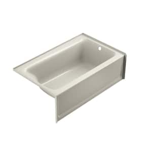 PROJECTA 60 in. x 36 in. Acrylic Right Drain Rectangular Alcove Bathtub in Oyster