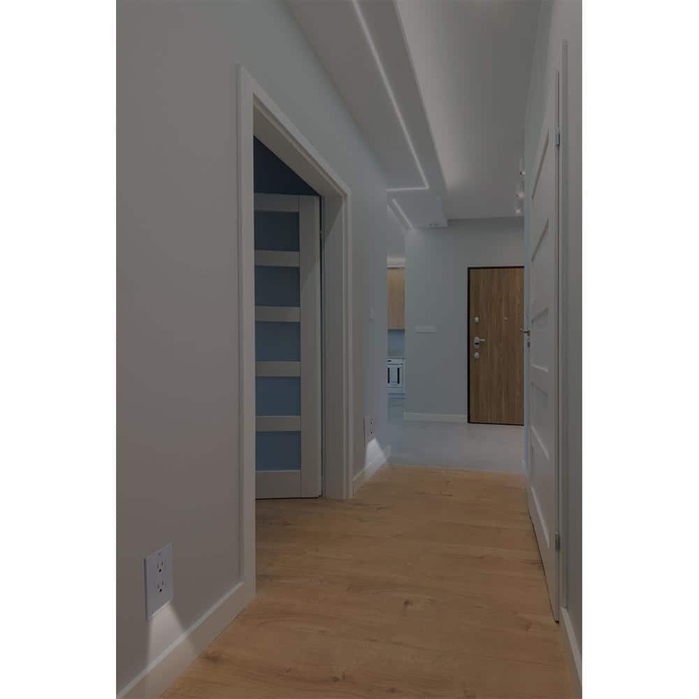 Almond Plastic Rocker Nightlight Wall Plate with LED