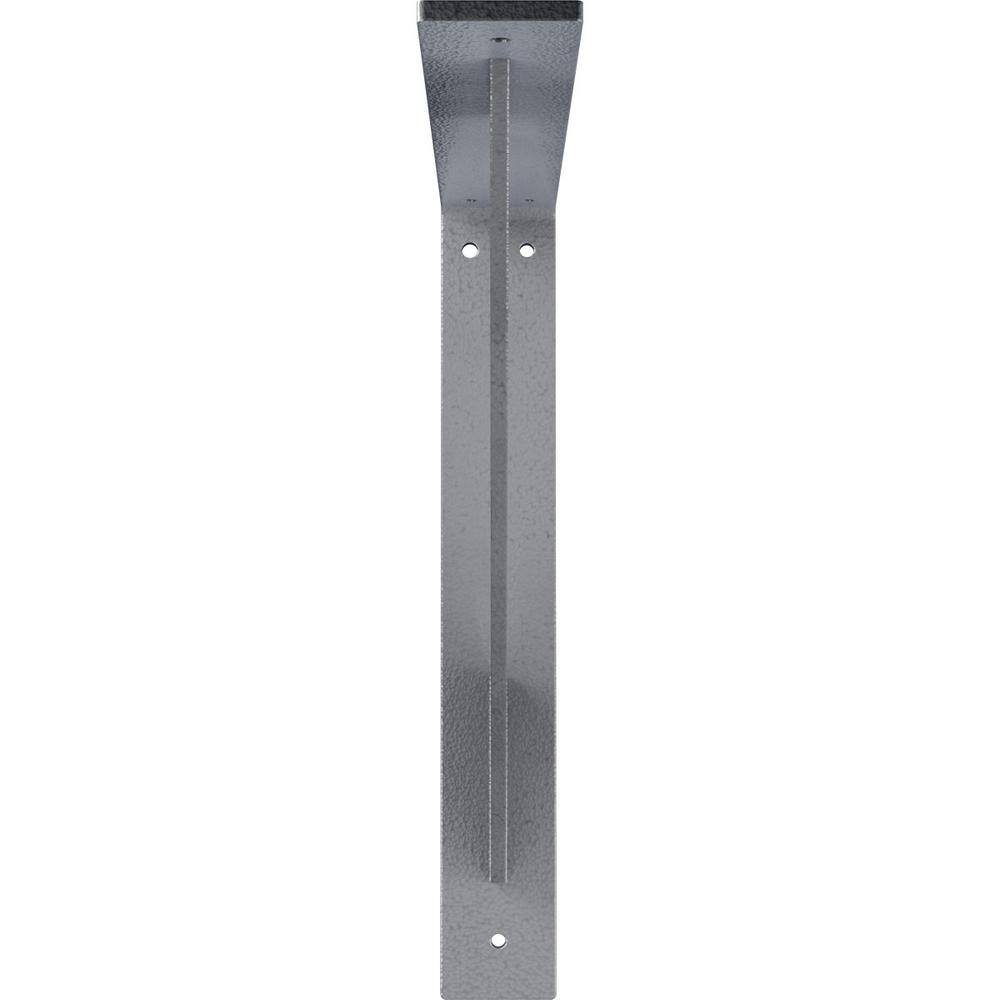 Hammered Light Blue 14" Traditional Steel Shelf Bracket