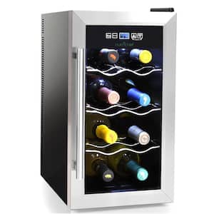 12.6 in. 8-Bottle Electric Wine Beverage Cooler Chilling Refrigerator Cellar