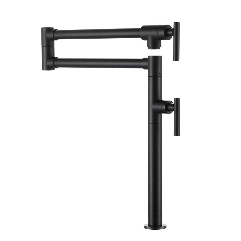 Premium Kitchen Pot Filler Faucet with 360° Swivel Durable Valve System and ABS Aerator in Matte Black price history on PriceWatchPro