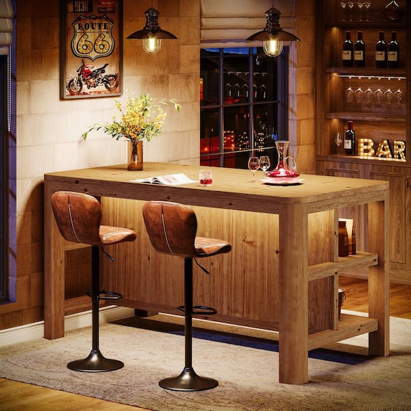 TRIBESIGNS WAY TO ORIGIN Adan 35.4 in. H Rustic Brown Natural