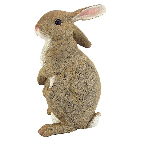Design Toscano 11.5 in. H Hopper the Bunny Standing Garden Rabbit Statue  QM200681 - The Home Depot