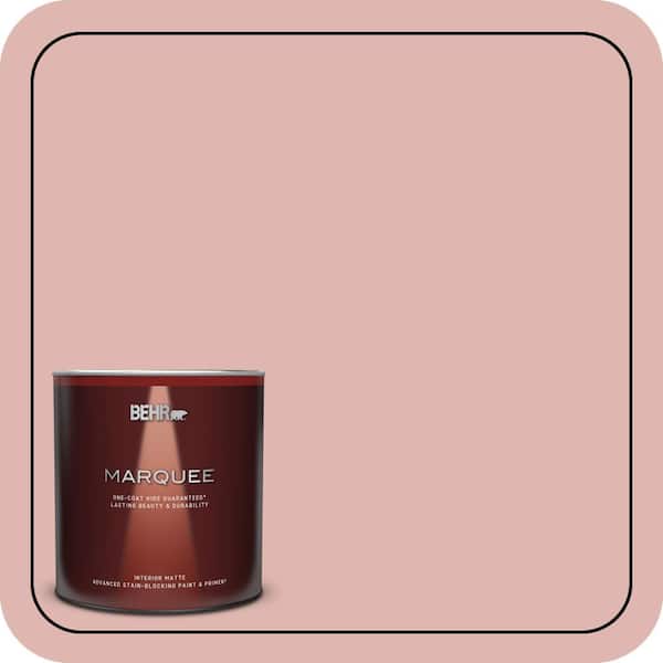 BEHR MARQUEE 1 qt. #S160-2 Pink Quartz Matte Interior Paint & Primer