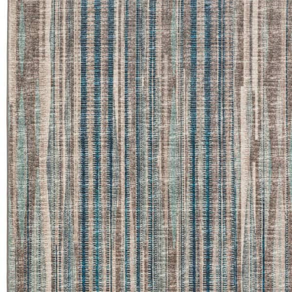 8 X 10 Brown Ombre Runner Rug
