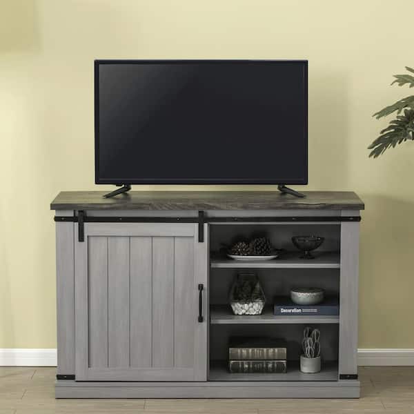 FESTIVO 47.2 in. Gray TV Stand (Fits TVs Up To 55 in.)