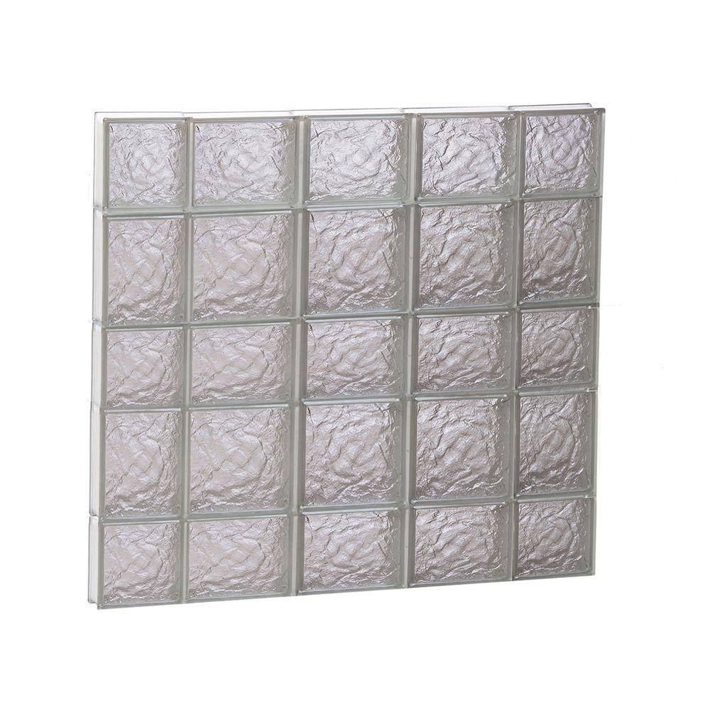 34.75 in. x 32.75 in. x 3.125 in. Frameless Ice Pattern Non-Vented Glass Block Window price history on PriceWatchPro