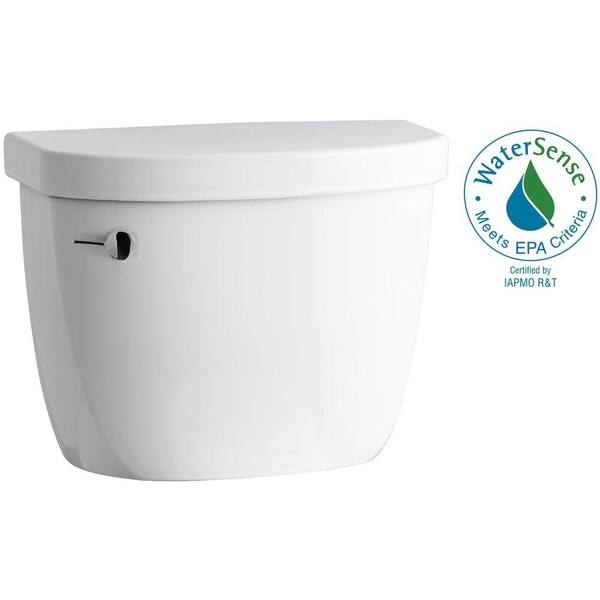 KOHLER Cimarron 1.28 GPF Single Flush Toilet Tank Only in White