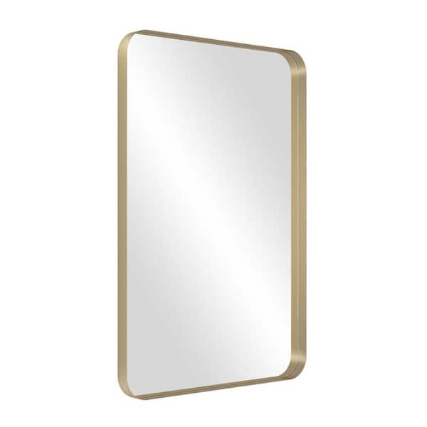 Unbranded 18 in. W x 28 in. H Rectangular Steel Framed Wall Bathroom Vanity Mirror