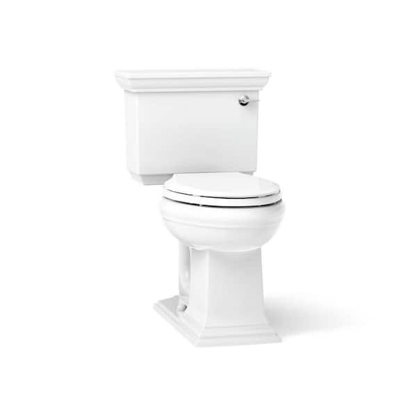 Memoirs 12 in. Rough In 2-Piece 1.28 GPF Single Flush Elongated Toilet in White Seat Not Included